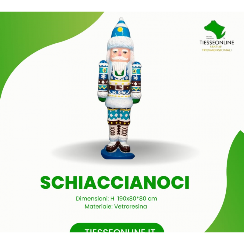 Statua schiaccinoci in vetroresina