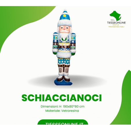 Statua schiaccinoci in vetroresina